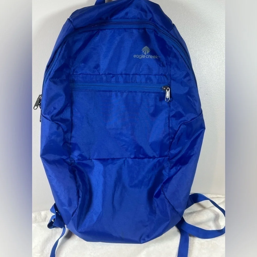 Eagle Creek Lightweight Blue Pack out Hiking Tactical Carry All Backpack Bag